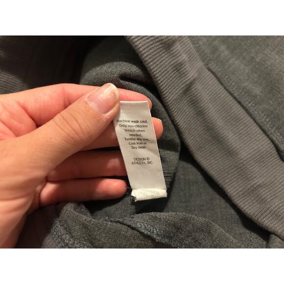 Athleta Wool City Joggers Charcoal Heather Gray Drawstring Pants Women's Size 4 - Picture 7 of 10